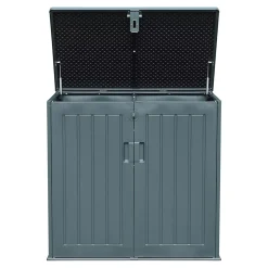 Coffre de rangement résine Catria gris granit 775L