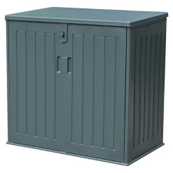 Coffre de rangement résine Catria gris granit 775L