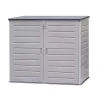 Coffre en Resine Gardiun Soften II 1.170 L 140x82x123 cm avec Amortisseurs Rangement Filtre a Sable et Pompe Montage Facile