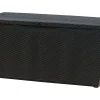 Coffre jardin résine "Capri" 305 L 123 x 53.5 x 57 cm Gris anthracite