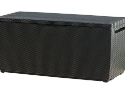 Coffre jardin résine "Capri" 305 L 123 x 53.5 x 57 cm Gris anthracite