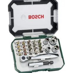 Coffret 26 pièces Bosch 2607017322 Embouts de vissage + Clé à Cliquet