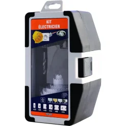Coffret 11 Pièces Electricien 6 trépans + 2 mandrins + 2 forêts + 1 clé SMARTOOL