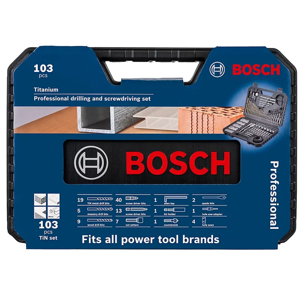 Coffret assortiment forets et embouts perçage vissage Bosch (103 pcs)