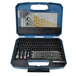 Coffret assortiment forets et embouts perçage vissage Erbauer (80 pcs)