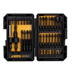 Coffret de 38 Embouts pour Visseuse à choc Acier JR Chrome vanadium VITO
