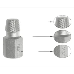 Coffret de 14 extracteurs écrous vis endommagés rouillés 6,35-19 mm WIYETY