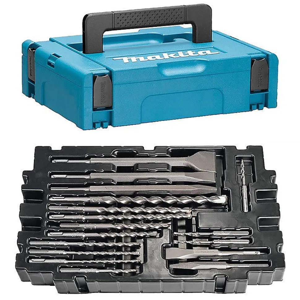 Coffret De 17 Pièces Makita B-52059 Forets Et Burins Sds-plus Dans Mak-pac