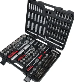 Coffret de douilles et accessoires 14"et38''et12'', 195 pcs - KSTools 917.0795