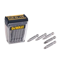 Coffret embouts de vissage PZ2 50 mm DeWalt Extreme, 15 pièces