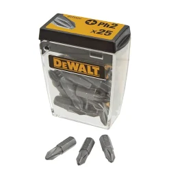 Coffret embouts de vissage PH2 25 mm DeWalt Extreme, 25 pièces