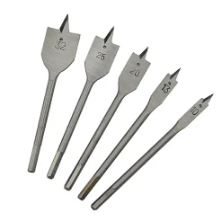 Coffret mèches plates à bois plates (5 pcs)