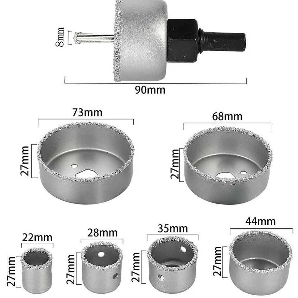 Coffret scies cloche Carbure de tungstène 9pcs