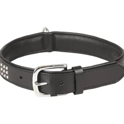 Collier Cuir SEDONA noir taille XXL 51-60 cm pour chien.