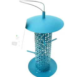 Colonne à arachides Jado turquoise D 14 par 26.5 cm, pour oiseaux