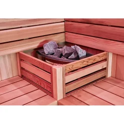 Combi Sauna Hammam Boreal Sublimation Rouge - 8 places - 340 x 175 x 210