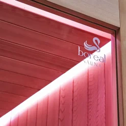 Combi Sauna Hammam Boreal Sublimation Rouge - 8 places - 340 x 175 x 210