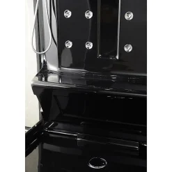 Combi Sauna Infrarouge Douche Hammam Boreal IR-H 220D BLACK - droite