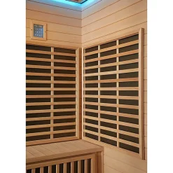 Combi Sauna Infrarouge Douche Hammam Boreal IR-H 220D BLACK - droite