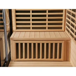 Combi Sauna Infrarouge Douche Hammam Boreal IR-H 220D BLACK - droite