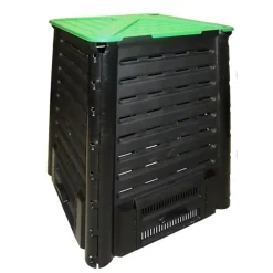 Composteur compost face 600l - NOIR - 122cm