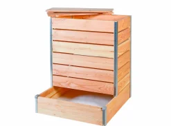Composteur Design en bois 80 x 98 cm 356L