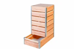 Composteur Design en bois 80 x 98 cm 209L