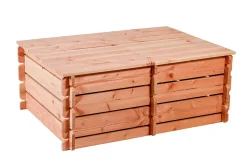Composteur en bois Basic double Mon Petit Potager