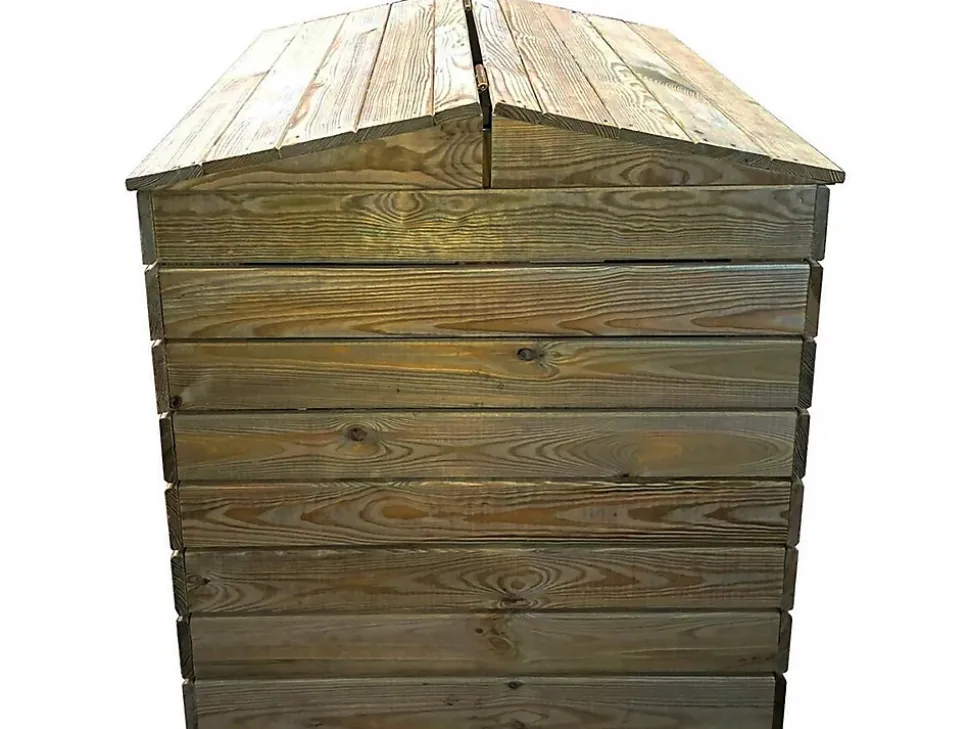 Composteur en bois 500L "Douglas" 80 x 80 x 85 cm