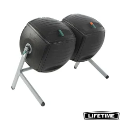 Composteur Lifetime 380L noir H.111 x l.144 cm