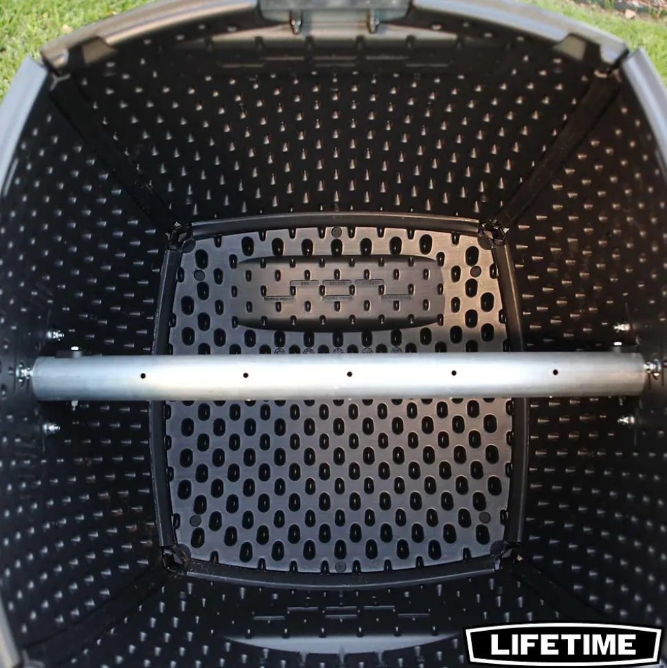 Composteur Lifetime 380L noir H.111 x l.144 cm