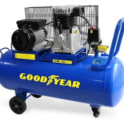 Compresseur d'air 10 bars Réservoir 100L à Courroie 3CV 2250W Débit air 350L/min GOODYEAR