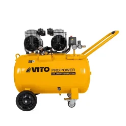 Compresseur d'air Sans Huile Silencieux 100 Litres 8 Bar 4CV 3KW 115 Psi VITO