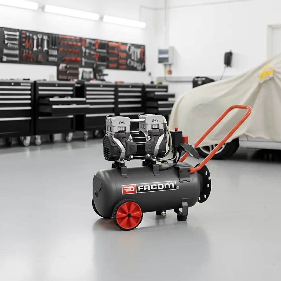 Compresseur d'air série Silver débruité Facom 24L 2.5HP