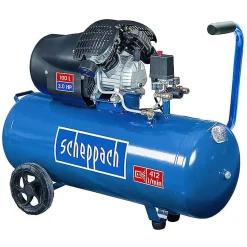 Compresseur 100l À Deux Cylindres 2200w Scheppach Hc100dc