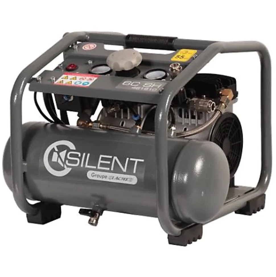 Compresseur 550W Silent 6C SH 6,2m3/h 6l - LACME - 461910
