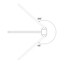 Connecteur d'angle pour clôture Neva