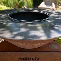 CORTENÉA kit starter : brasero + grille et rebord 100 cm