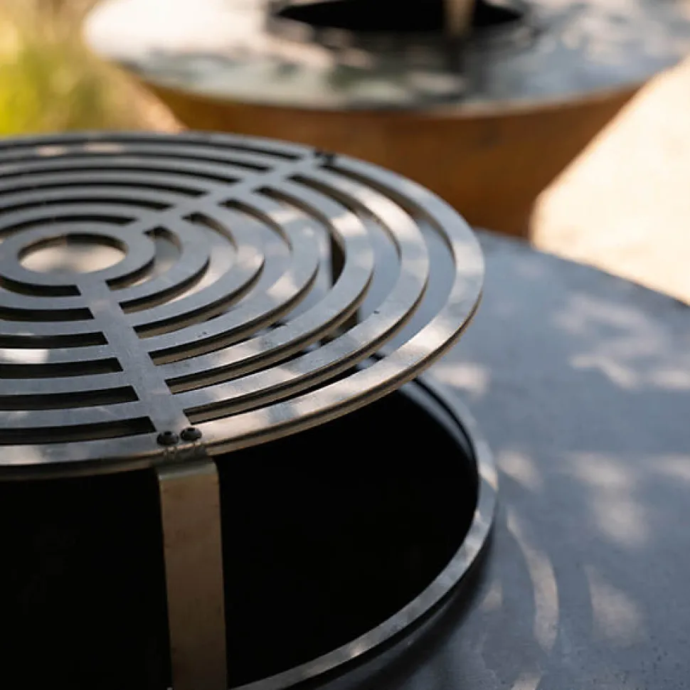 CORTENÉA kit starter brasero + Grille et Rebord 80 cm