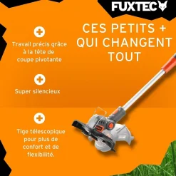 Coupe bordure batterie - FUXTEC FX-E1RT20 - 20V - Sans batterie ni chargeur