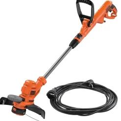 Coupe-bordure filaire BLACK+DECKER 550W, largeur coupe 30 cm + rallonge électrique de 10 m - BESTA530C10-QS
