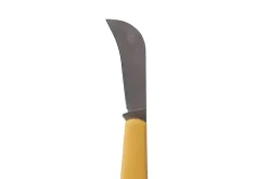Couteau pour jardinage avec acier inoxidable et plastique, lame repliable