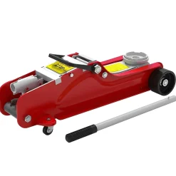 Cric de levage hydraulique - cric de levage réglable 8-38 cm métal rouge noir