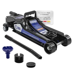 Cric de manœuvre 2,5T de voiture hauteur de 80-360 mm avec 2 supports caoutchouc