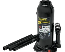 Cric hydraulique bouteille 8 tonnes hauteur 222-447 mm portable robuste