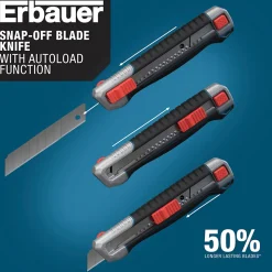 Cutter rétractable Erbauer L.40 mm x l.18 mm