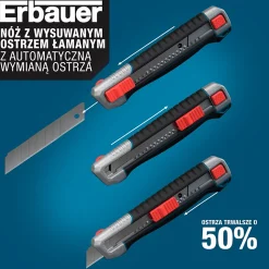 Cutter rétractable Erbauer L.40 mm x l.18 mm