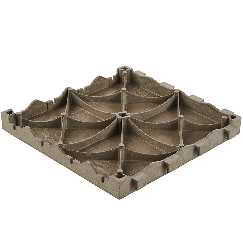 Dalle de terrasse composite marron Angara Klikstrom 40 x 40 cm