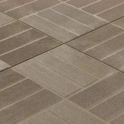 Dalle de terrasse composite marron Angara Klikstrom 40 x 40 cm