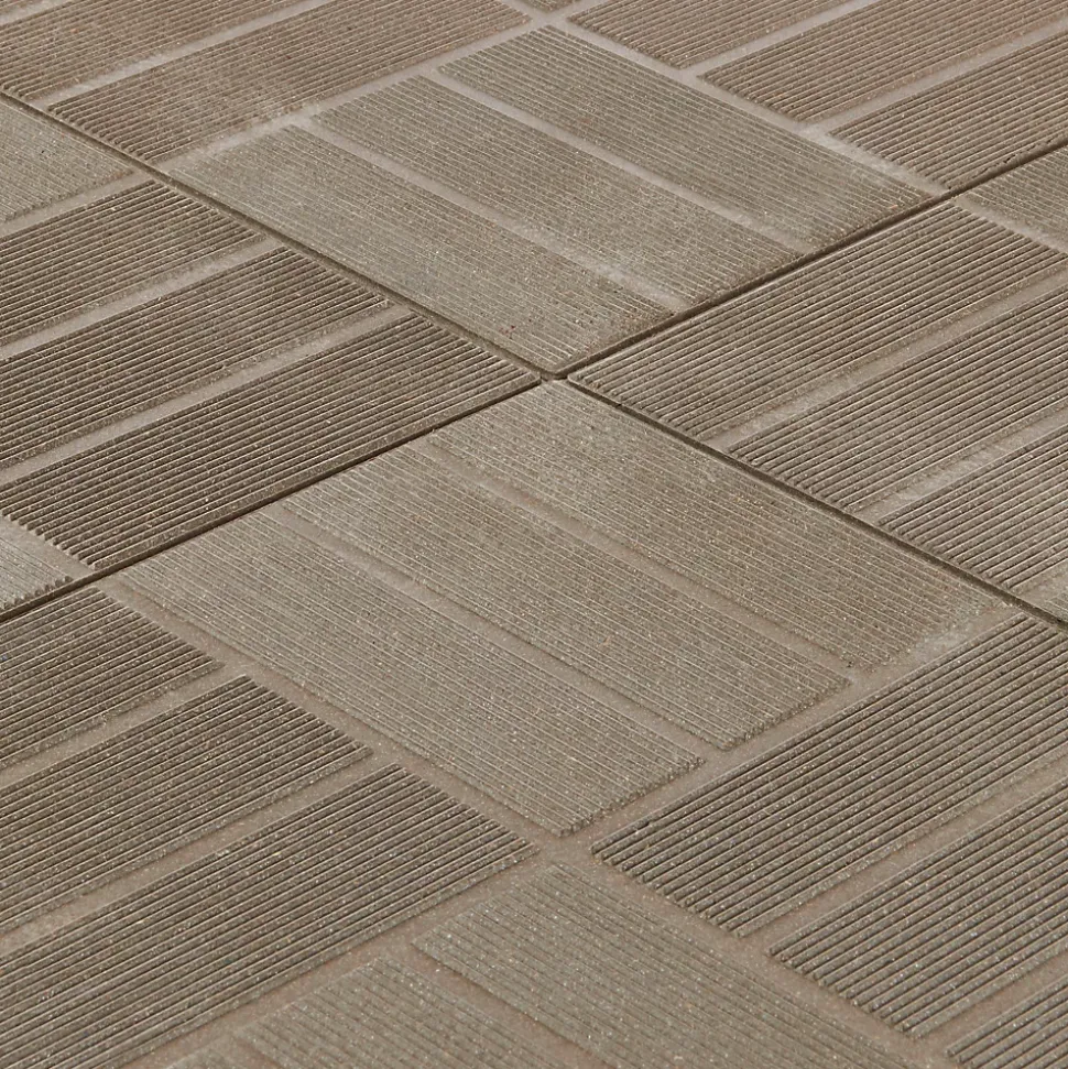 Dalle de terrasse composite marron Angara Klikstrom 40 x 40 cm